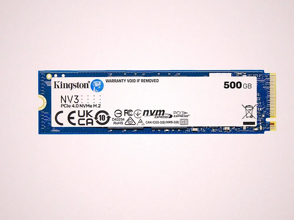 Kingston NV3 M.2 2280 500GB PCIe 4.0 x4 NVMe Internal Solid State Drive (SSD) SN