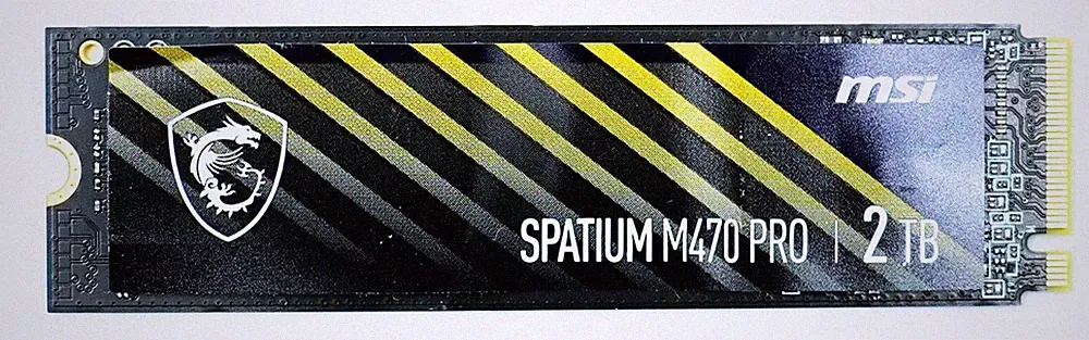 MSI SPATIUM M470 PRO 2TB PCIe Gen 4x4 PCIe 4.0 NVMe M.2 2280 SSD - SM470PN2TB