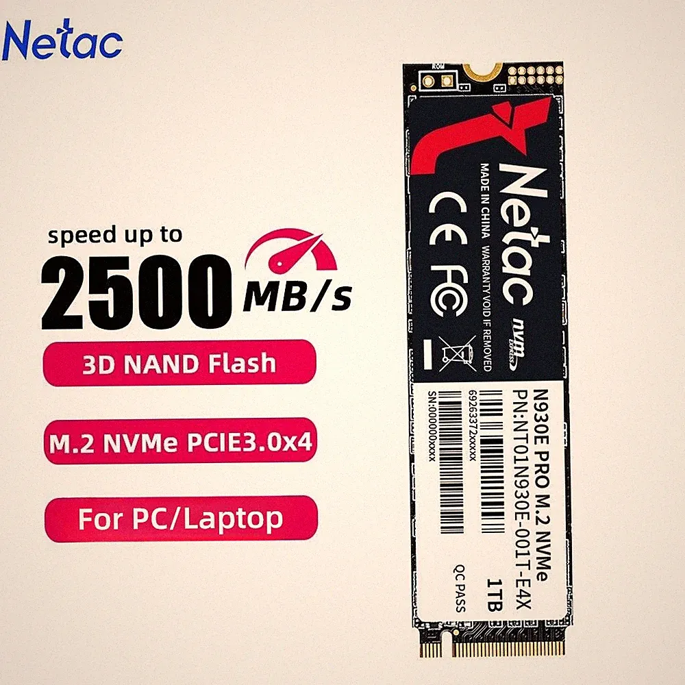 Netac 1TB 512GB 256GB M.2 2280 Internal SSD PCIe3.0 Solid State Drive US Ship