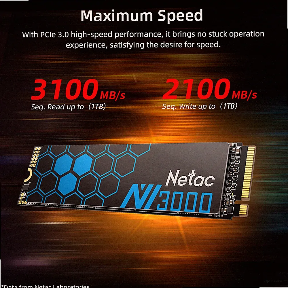 Netac Internal SSD 2TB Solid State Drive M.2 2280 PCIe Gen3.0 NVMe 3100MB/s